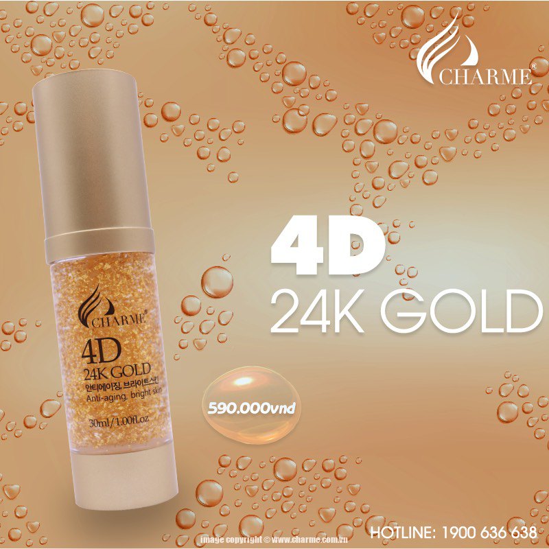 Serum Vàng 24K Hàn Quốc Charme 4D 24K Gold Serum 30ml