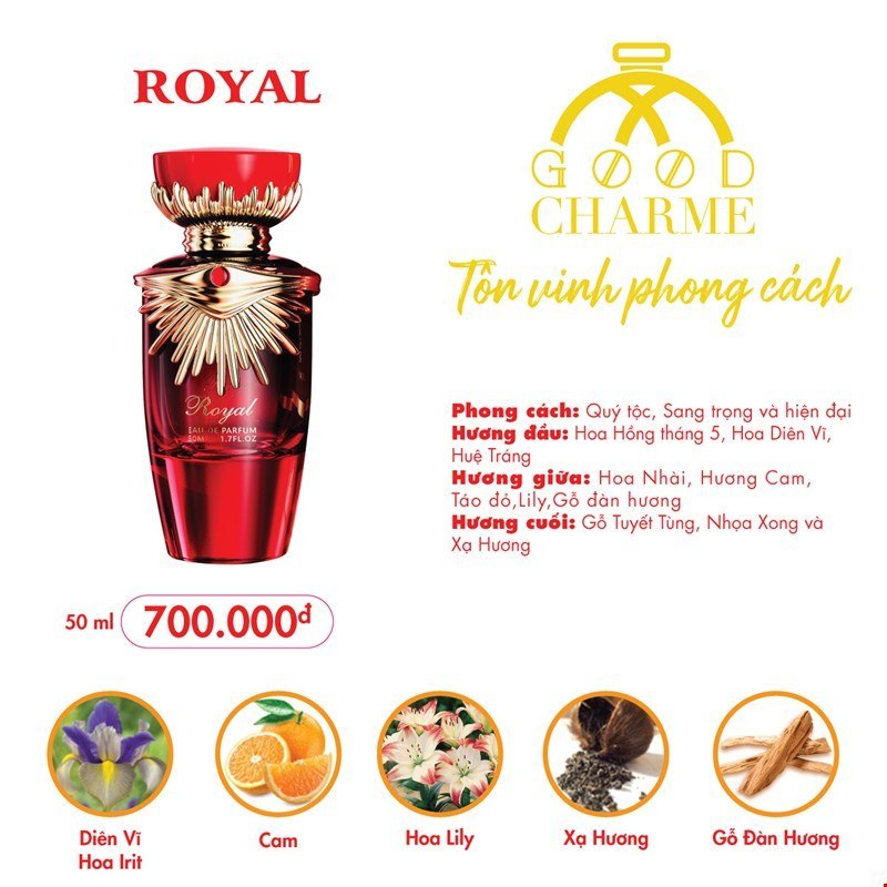Nước Hoa Nữ Good Charme Royal 50ml