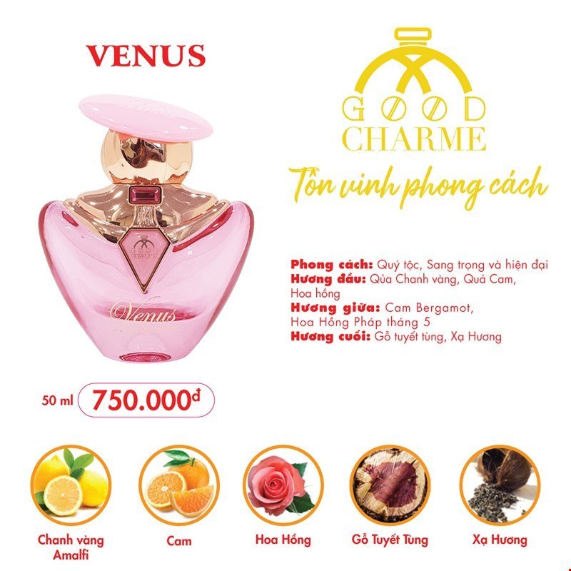 Nước Hoa Nữ Good Charme Venus 50ml