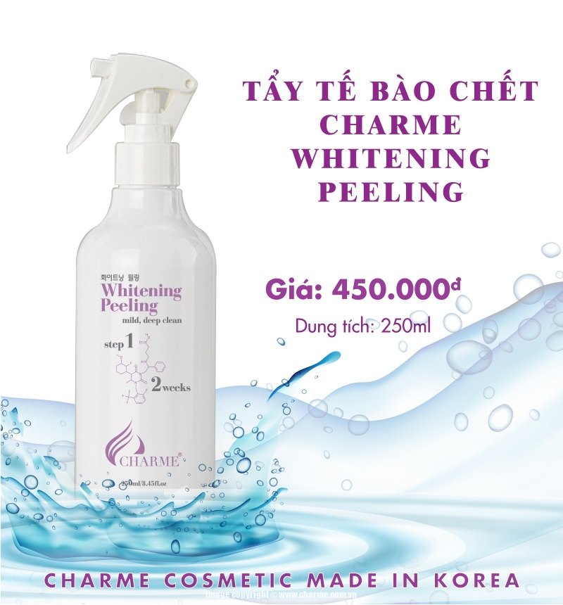 Tẩy Tế Bào Chết Charme Whitening Peeling 250ml – Made in Korea