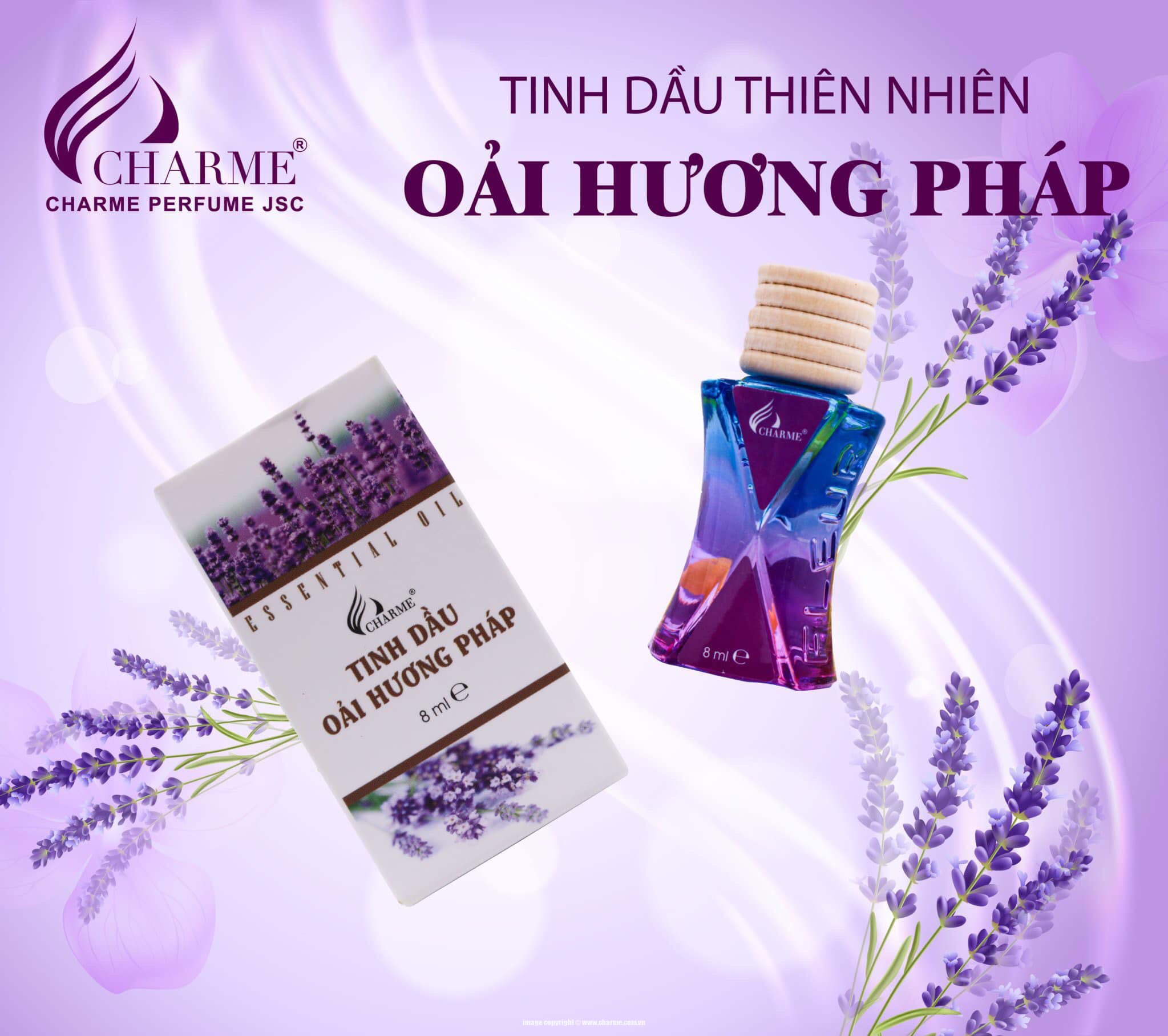 Tinh Dầu Thiên Nhiên Charme Lavender – Oải Hương Pháp